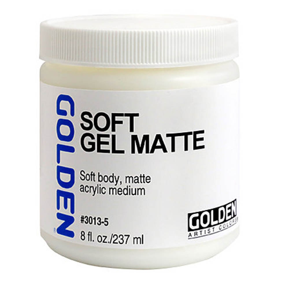 Golden, Soft Gel, Matte, 8 ounce